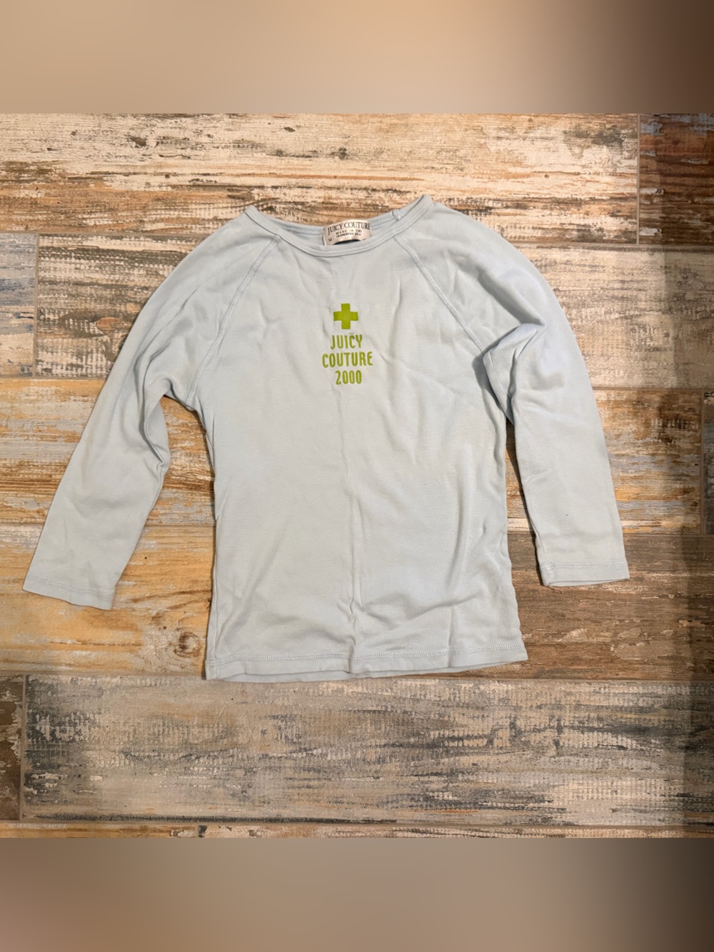 2000 original Juicy Couture baseball tee